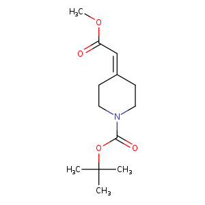1-Piperidinecarboxylic acid, 4-(2-methoxy-2-oxoethylidene)-, 1,1-dimethylethyl ester