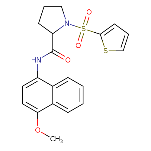 N-(4-methoxynaphthalen-1-yl)-1-(thiophene-2-sulfonyl)pyrrolidine-2-carboxamide