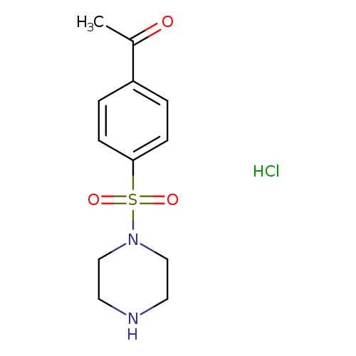 1-[4-(Piperazin-1-ylsulfonyl)phenyl]ethanone hydrochloride