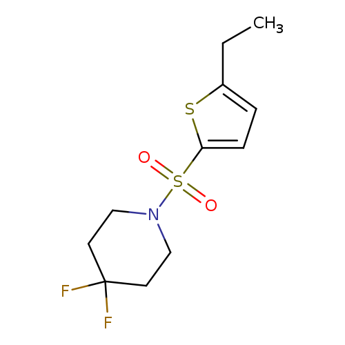 1-[(5-ethylthiophen-2-yl)sulfonyl]-4,4-difluoropiperidine