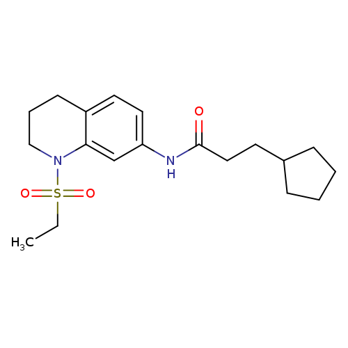3-cyclopentyl-N-[1-(ethanesulfonyl)-1,2,3,4-tetrahydroquinolin-7-yl]propanamide