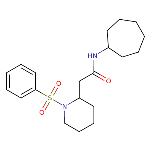 2-[1-(benzenesulfonyl)piperidin-2-yl]-N-cycloheptylacetamide