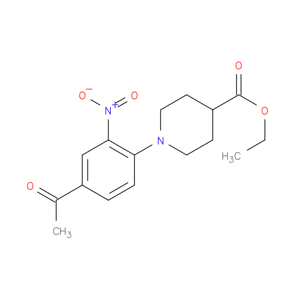 Ethyl 1-(4-acetyl-2-nitrophenyl)piperidine-4-carboxylate