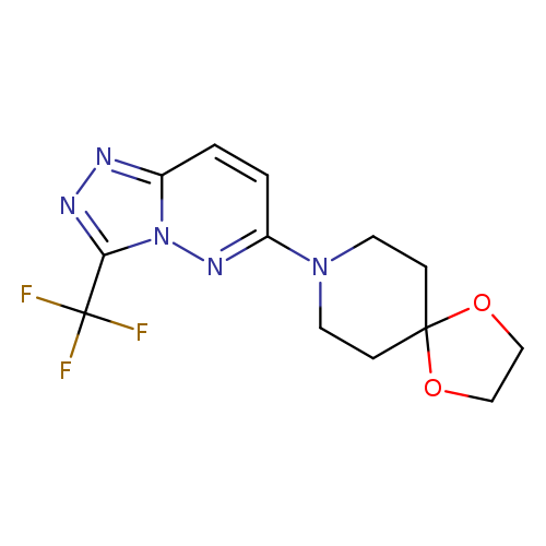 8-[3-(trifluoromethyl)-[1,2,4]triazolo[4,3-b]pyridazin-6-yl]-1,4-dioxa-8-azaspiro[4.5]decane