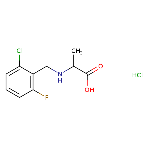 2-{[(2-chloro-6-fluorophenyl)methyl]amino}propanoic acid hydrochloride