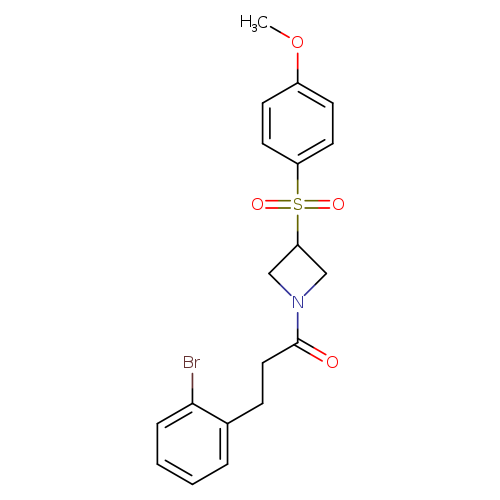 3-(2-bromophenyl)-1-[3-(4-methoxybenzenesulfonyl)azetidin-1-yl]propan-1-one