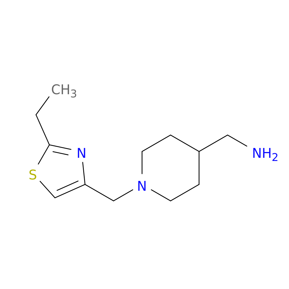 (1-[(2-Ethyl-1,3-thiazol-4-yl)methyl]piperidin-4-yl)methanamine