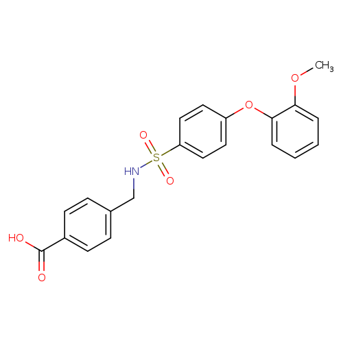 4-[(([4-(2-METHOXYPHENOXY)PHENYL]SULFONYL)AMINO)METHYL]BENZOIC ACID