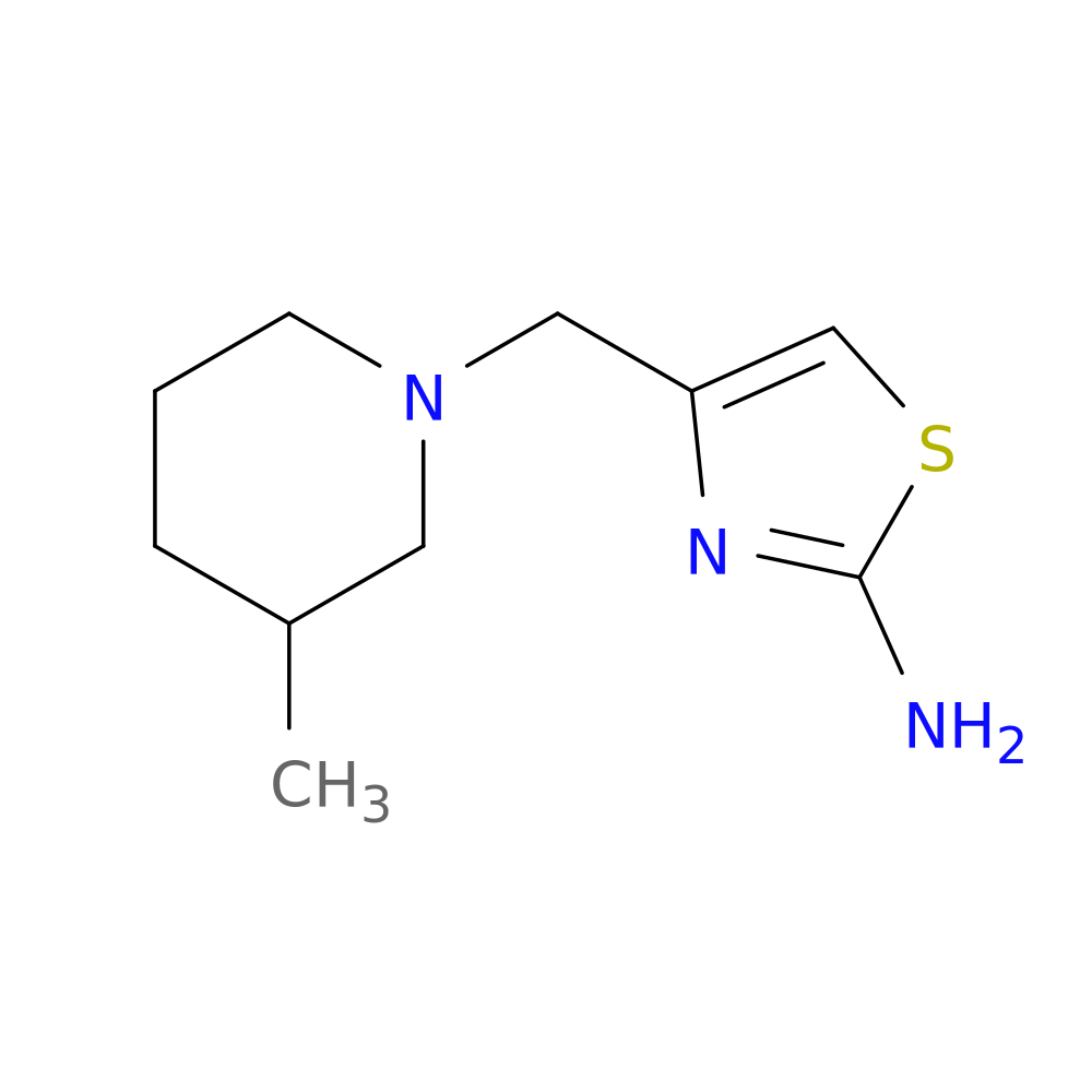 4-[(3-METHYLPIPERIDIN-1-YL)METHYL]-1,3-THIAZOL-2-AMINE