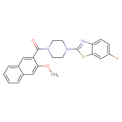 6-fluoro-2-[4-(3-methoxynaphthalene-2-carbonyl)piperazin-1-yl]-1,3-benzothiazole
