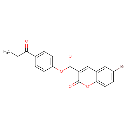 4-propanoylphenyl 6-bromo-2-oxo-2H-chromene-3-carboxylate