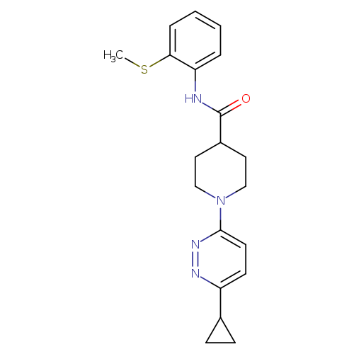1-(6-cyclopropylpyridazin-3-yl)-N-[2-(methylsulfanyl)phenyl]piperidine-4-carboxamide