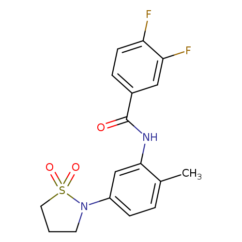 N-[5-(1,1-dioxo-1lambda6,2-thiazolidin-2-yl)-2-methylphenyl]-3,4-difluorobenzamide