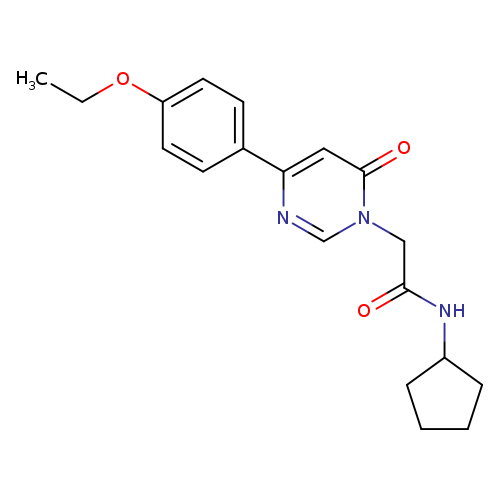 N-cyclopentyl-2-[4-(4-ethoxyphenyl)-6-oxo-1,6-dihydropyrimidin-1-yl]acetamide