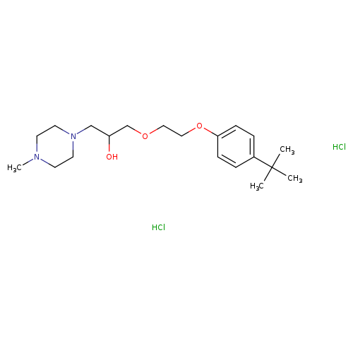 1-[2-(4-tert-butylphenoxy)ethoxy]-3-(4-methylpiperazin-1-yl)propan-2-ol dihydrochloride