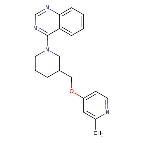 4-(3-{[(2-methylpyridin-4-yl)oxy]methyl}piperidin-1-yl)quinazoline