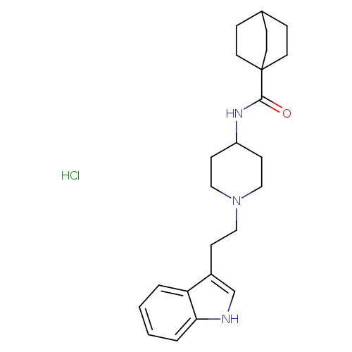 N-{1-[2-(1H-indol-3-yl)ethyl]piperidin-4-yl}bicyclo[2.2.2]octane-1-carboxamidehydrochloride