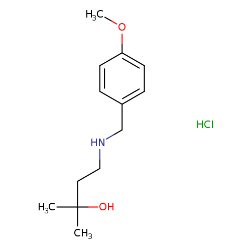 4-{[(4-methoxyphenyl)methyl]amino}-2-methylbutan-2-ol hydrochloride