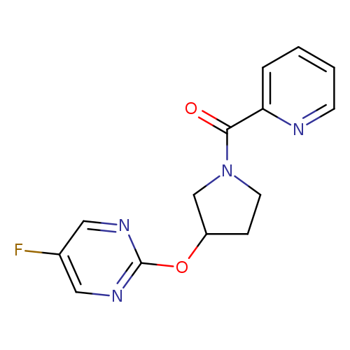 5-fluoro-2-{[1-(pyridine-2-carbonyl)pyrrolidin-3-yl]oxy}pyrimidine