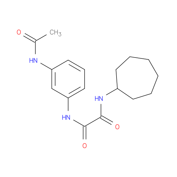 N'-cycloheptyl-N-(3-acetamidophenyl)ethanediamide