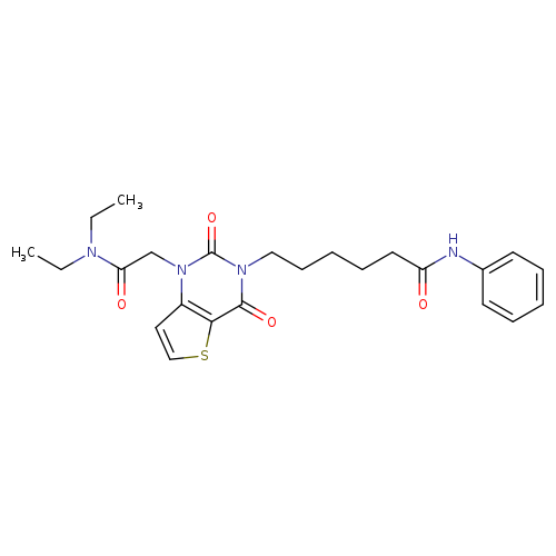6-{1-[(diethylcarbamoyl)methyl]-2,4-dioxo-1H,2H,3H,4H-thieno[3,2-d]pyrimidin-3-yl}-N-phenylhexanamide