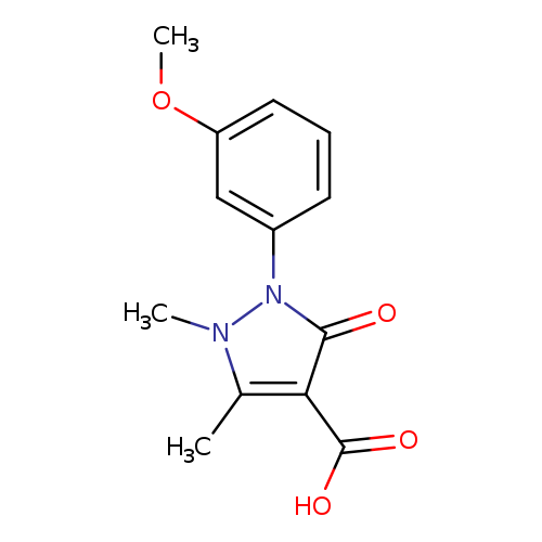 2-(3-methoxyphenyl)-1,5-dimethyl-3-oxo-2,3-dihydro-1H-pyrazole-4-carboxylic acid