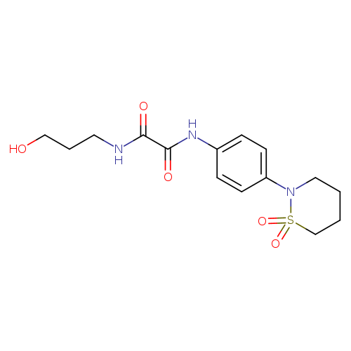 N'-[4-(1,1-dioxo-1lambda6,2-thiazinan-2-yl)phenyl]-N-(3-hydroxypropyl)ethanediamide
