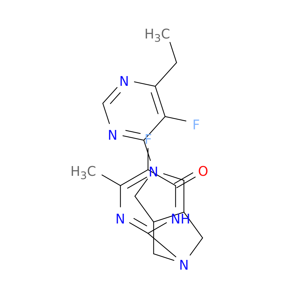 2-[5-(6-ethyl-5-fluoropyrimidin-4-yl)-octahydropyrrolo[3,4-c]pyrrol-2-yl]-5-fluoro-6-methyl-3,4-dihydropyrimidin-4-one