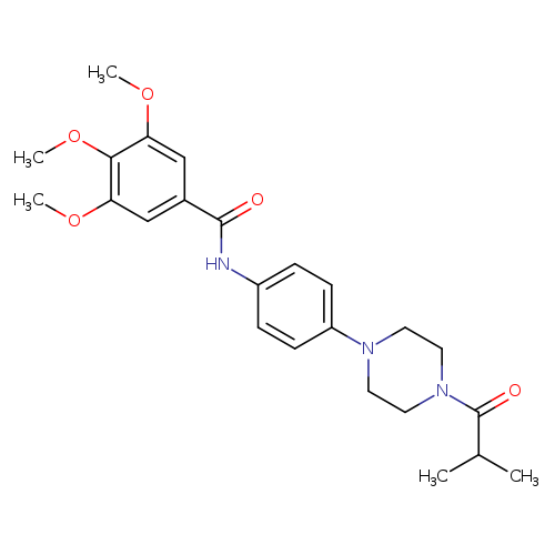 N-[4-(4-isobutyryl-1-piperazinyl)phenyl]-3,4,5-trimethoxybenzamide