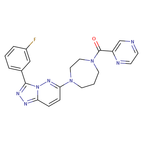 1-[3-(3-fluorophenyl)-[1,2,4]triazolo[4,3-b]pyridazin-6-yl]-4-(pyrazine-2-carbonyl)-1,4-diazepane