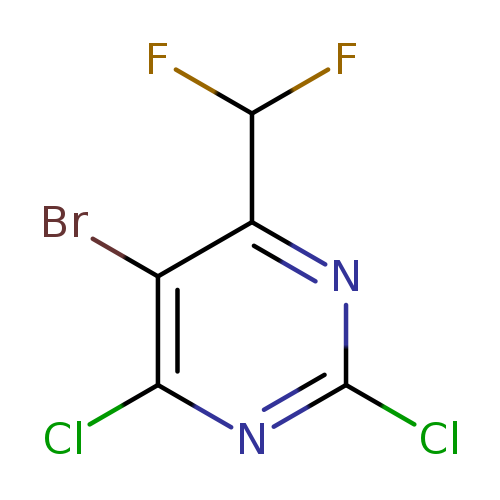 5-bromo-2,4-dichloro-6-(difluoromethyl)pyrimidine