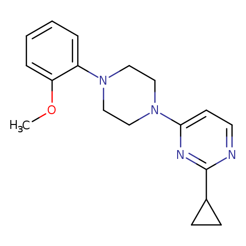 2-cyclopropyl-4-[4-(2-methoxyphenyl)piperazin-1-yl]pyrimidine