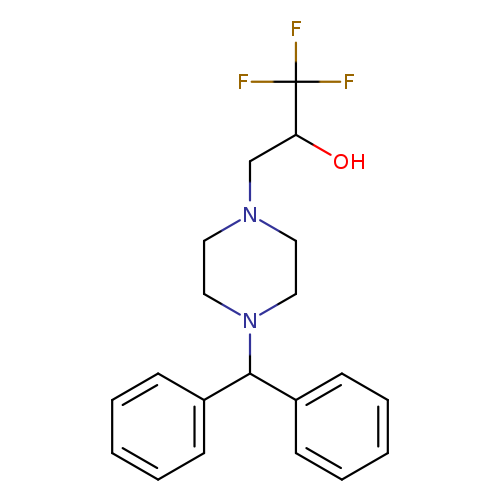 3-(4-Benzhydrylpiperazino)-1,1,1-trifluoro-2-propanol