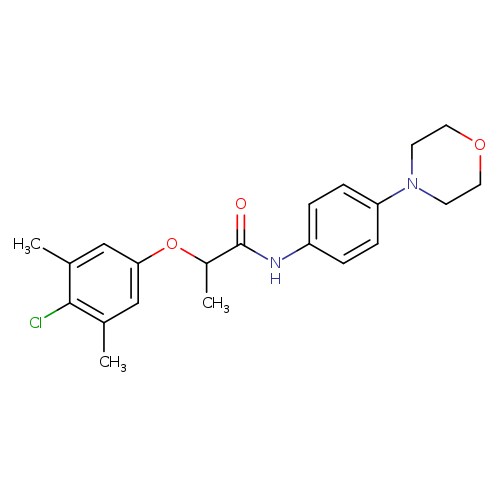 2-(4-chloro-3,5-dimethylphenoxy)-N-[4-(morpholin-4-yl)phenyl]propanamide
