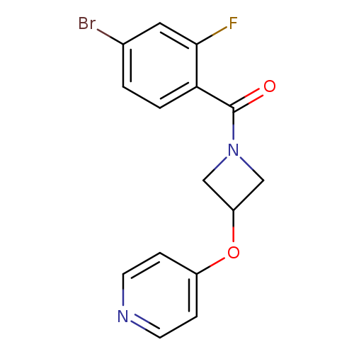 4-{[1-(4-bromo-2-fluorobenzoyl)azetidin-3-yl]oxy}pyridine