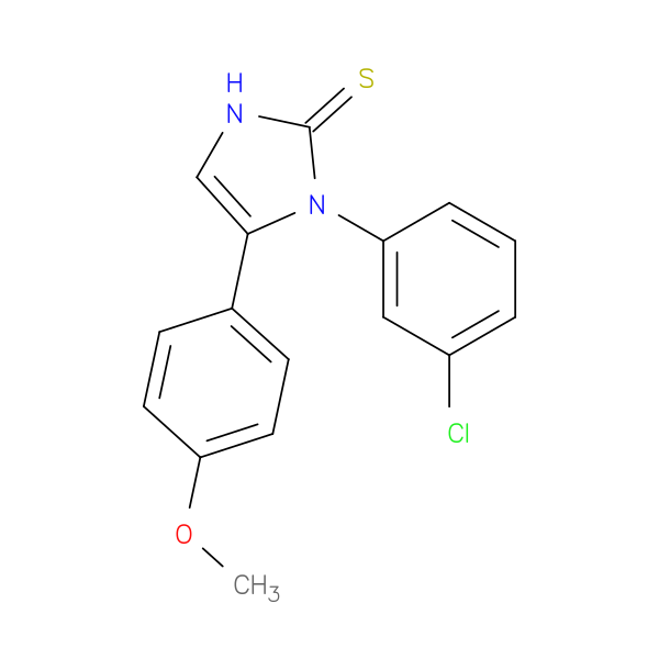 1-(3-chlorophenyl)-5-(4-methoxyphenyl)-2,3-dihydro-1H-imidazole-2-thione