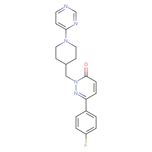 6-(4-fluorophenyl)-2-{[1-(pyrimidin-4-yl)piperidin-4-yl]methyl}-2,3-dihydropyridazin-3-one
