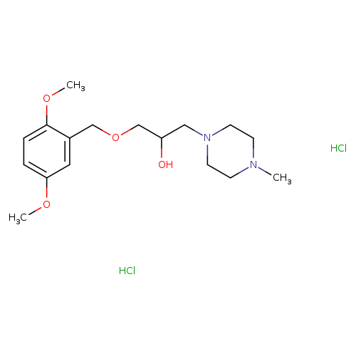 1-[(2,5-dimethoxyphenyl)methoxy]-3-(4-methylpiperazin-1-yl)propan-2-ol dihydrochloride