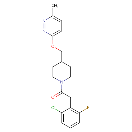 2-(2-chloro-6-fluorophenyl)-1-(4-{[(6-methylpyridazin-3-yl)oxy]methyl}piperidin-1-yl)ethan-1-one