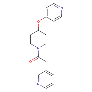 2-(pyridin-3-yl)-1-[4-(pyridin-4-yloxy)piperidin-1-yl]ethan-1-one