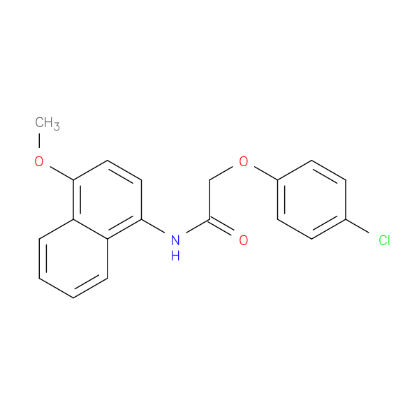 2-(4-chlorophenoxy)-N-(4-methoxynaphthalen-1-yl)acetamide