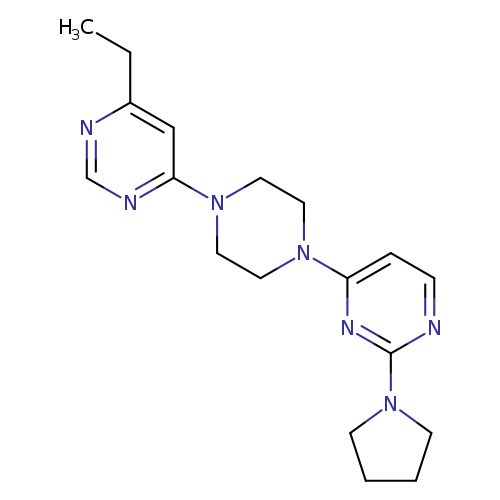 4-[4-(6-ethylpyrimidin-4-yl)piperazin-1-yl]-2-(pyrrolidin-1-yl)pyrimidine