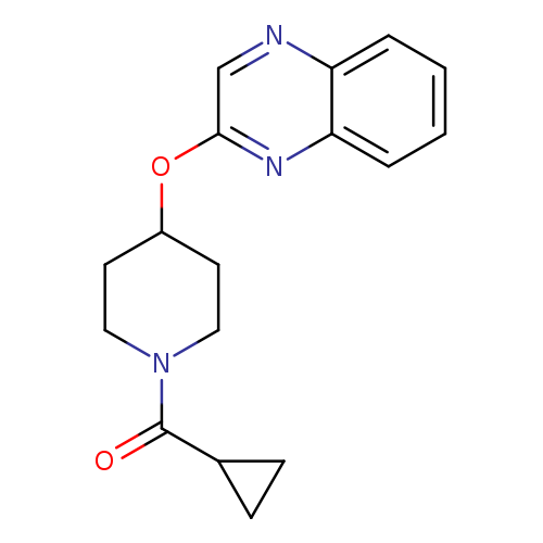 2-[(1-cyclopropanecarbonylpiperidin-4-yl)oxy]quinoxaline