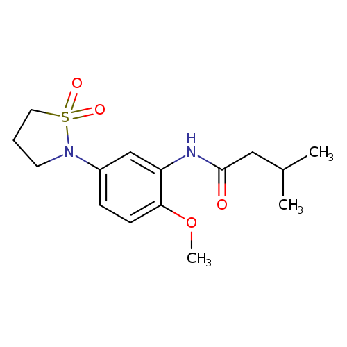N-[5-(1,1-dioxo-1lambda6,2-thiazolidin-2-yl)-2-methoxyphenyl]-3-methylbutanamide