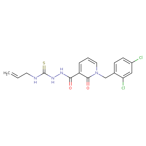 1-[(2,4-dichlorophenyl)methyl]-2-oxo-N-{[(prop-2-en-1-yl)carbamothioyl]amino}-1,2-dihydropyridine-3-carboxamide