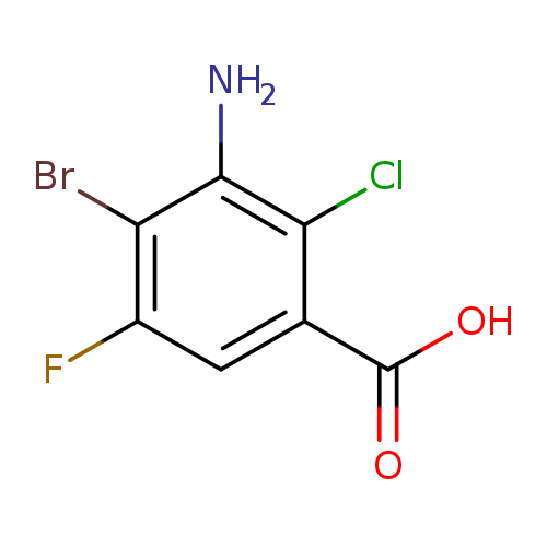 3-amino-4-bromo-2-chloro-5-fluorobenzoic acid