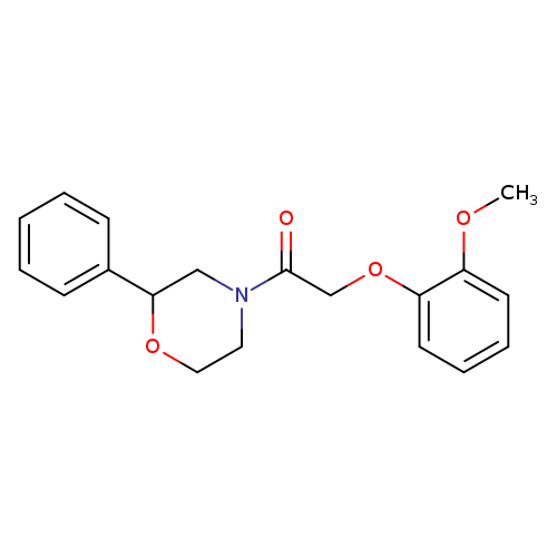 2-(2-methoxyphenoxy)-1-(2-phenylmorpholin-4-yl)ethan-1-one