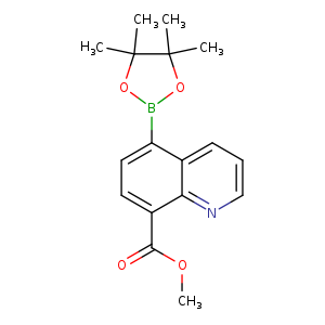8-Quinolinecarboxylic acid, 5-(4,4,5,5-tetramethyl-1,3,2-dioxaborolan-2-yl)-, methyl ester