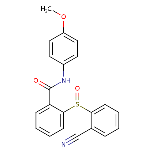 2-(2-cyanobenzenesulfinyl)-N-(4-methoxyphenyl)benzamide