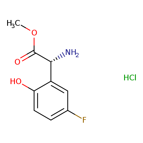 (R)-methyl 2-amino-2-(5-fluoro-2-hydroxyphenyl)acetate hydrochloride